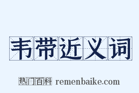 韦带近义词是什么意思的图片